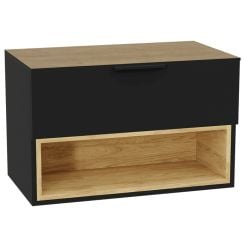 Sada korpus skříňky Excellent Tuto 2.0 MLEX.2171.800.BKBL, deska na skříňku Excellent Tuto 2.0 MLEX.2116.800.BL, MLEX.2151.800.02.BK