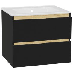 Sada korpus skříňky Excellent Tuto 2.0 MLEX.2172.600.BKBL, umyvadlo Excellent Pik CEEX.6517.600.WH, MLEX.2151.600.01.BK