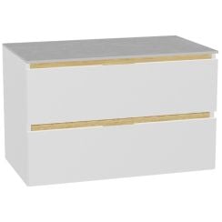 Sada korpus skříňky Excellent Tuto 2.0 MLEX.2172.800.WHBL, deska na skříňku Excellent Tuto 2.0 MLEX.2116.800.SJ, MLEX.2151.800.01.WH