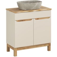 Sada skříňka Comad Bali Cashmere BALI CASHMERE 82-80-46-2D, umyvadlo Comad Anna UN-ANNA-MY1, NATURE WOTAN 89-80-46 M