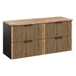 Sada skříňka Comad Xilo XILO BLACK WOTAN 82-60-D-2S, deska na skříňku Comad Nature Wotan NATURE WOTAN 89-120-46 M