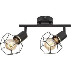 Rabalux Fran stropní světlo 2x40 W černá 71066