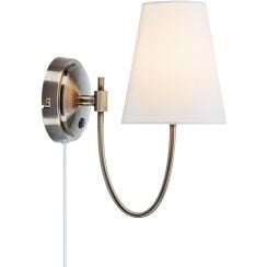 Markslöjd Amar nástěnné svítidlo 1x40 W bílá-mosaz 108908