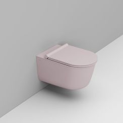 Ceramica Dolomite Mayka záchodová mísa závěsná bez splachovacího kruhu růžová D482565