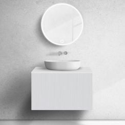 Oltens Lun skříňka 80x44.7x52 cm pod umyvadlo závěsná bílá 60028000