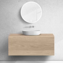 Oltens Lun skříňka 120x44.7x52 cm pod umyvadlo závěsná dub 60035060