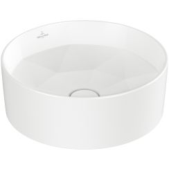 Villeroy & Boch Octagon umyvadlo 42x42 cm kulatý na pult bílá matný 5A5640RW