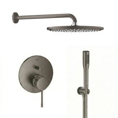 Sada hlavová sprchá s ramenem Grohe Rainshower 26066AL0, vanová baterie Grohe Essence 24058AL1, 26658AL0, 27400AL0, 28362A01