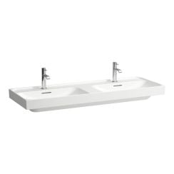 Laufen Meda umyvadlo 130x46 cm obdélníkový klasický-dvojitý bílá H8141127571041