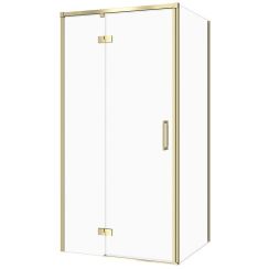 Cersanit Larga sprchový kout 100x90 cm zlatá matný/průhledné sklo S601-489