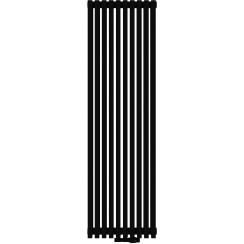 Radox Vertica Duo pokojový radiátor 190x44.5 cm podłączenie spodní černá RX-VRDBI.002T.190.44