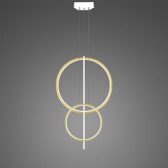 Altavola Design Linea závěsné svítidlo 3x51 W bílá-zlatá LA087/2P_60_40_100_3k_gold_white_dimm
