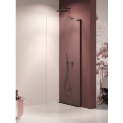 New Trendy Nesta Black sprchová zástěna walk-in 120 cm černá matný/průhledné sklo K-1727-WL