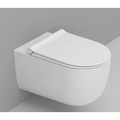 Ceramica Dolomite Mirto Round záchodová mísa závěsná bez splachovacího kruhu s vírovým splachováním bílá mat D475741