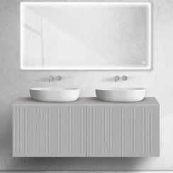 Oltens Lun Rilla skříňka 140x44.7x52 cm pod umyvadlo závěsná kašmír 60039900
