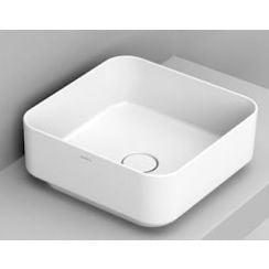 Ceramica Dolomite Noemi umyvadlo 40x40 cm čtvercový na pult bílá D311701
