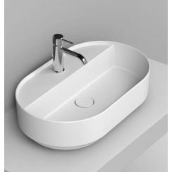 Ceramica Dolomite Noemi umyvadlo 65x40 cm oválné na pult bílá D312041