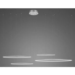 Altavola Design Led Shape závěsné svítidlo 1x106 W stříbrná LA084/CO4_100_in_3k_silver_dimm
