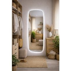 Baltica Design Stone Calm zrcadlo 50x155 cm s osvětlením 5904107933214