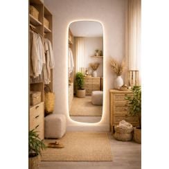 Baltica Design Stone Calm zrcadlo 50x155 cm s osvětlením 5904107933191