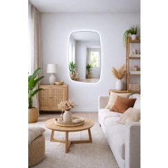 Baltica Design Stone Calm zrcadlo 60x90 cm s osvětlením 5904107933184