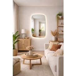 Baltica Design Stone Calm zrcadlo 60x90 cm s osvětlením 5904107933160