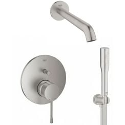 Sada vanová baterie Grohe Essence 24058DC1, výtok baterie Grohe Essence 13449DC1, 26658DC0, 27400DC0, 28362DC1