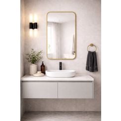 Baltica Design Stone Aura zrcadlo 60x90 cm zlatá 5904107932972