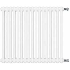Irsap Tesi 2 pokojový radiátor 56.5x67.5 cm podłączenie boční bílá IRS-TES-3056-15-B-B