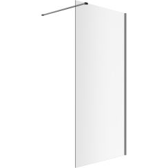 Excellent Vidoq sprchová zástěna walk-in 120 cm grafitová kartáčovaný/průhledné sklo KAEX.1506.1200.LP.AB