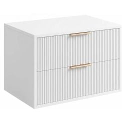 Rea Mono skříňka 60x47x48 cm pod umyvadlo závěsná bílá REA-M0402