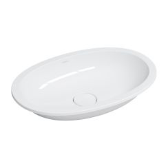 Omnires Shell M+ umyvadlo 54x34 cm oválné pod pult bílá lesk SHELL540UPBP