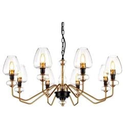 Elstead Lighting Armand závěsné svítidlo x40 W černá-mosaz DL-ARMAND8-AB