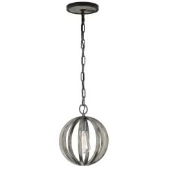 Elstead Lighting Allier závěsné svítidlo 1x60 W dřevo FE-ALLIER-P-WW