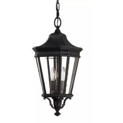Elstead Lighting Cotswold Lane venkovní závěsná lampa 2x60 W černá FE-COTSLN8-M-BK