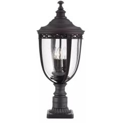 Elstead Lighting English Bridle venkovní nástěnné svítidlo 3x60 W černá FE-EB3-L-BLK