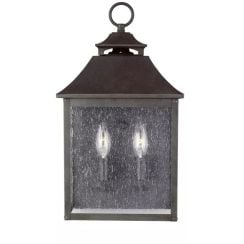 Elstead Lighting Galena venkovní nástěnné svítidlo 2x40 W hnědá FE-GALENA7-SBL