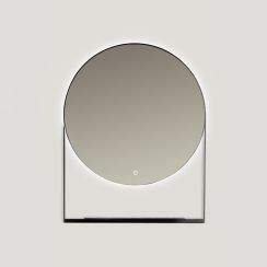 Ars Longa Zenith zrcadlo 70x90 cm s osvětlením černá LED-ZENITH7090-C