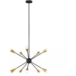 Elstead Lighting Jax stropní světlo x3 W černá FE-JAX10-MB