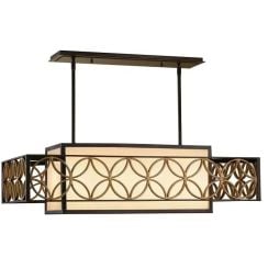 Elstead Lighting Remy závěsné svítidlo 4x60 W zlatá-hnědá FE-REMY-P-A