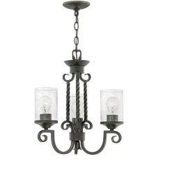 Elstead Lighting Casa závěsné svítidlo 3x60 W černá HK-CASA3