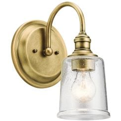 Elstead Lighting Waverly nástěnné svítidlo 1x60 W mosaz KL-WAVERLY1-NBR
