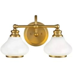 Elstead Lighting Ainsley nástěnné svítidlo 2x3 W mosaz HK-AINSLEY2-BATH-BB