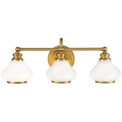 Elstead Lighting Ainsley nástěnné svítidlo 3x3 W mosaz HK-AINSLEY3-BATH-BB