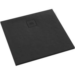 Schedline Protos Black Stone čtvercová sprchová vanička 90x90 cm černá 3SP.P2K-9090/C/ST-M1/C/ST