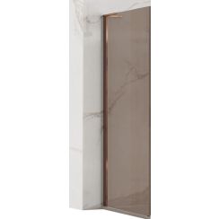Rea Hugo sprchová zástěna 30 cm měděná kartáčovaný/hnědé sklo REA-K6965