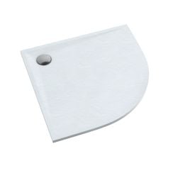 Schedline Libra White Stone půlkruhová sprchová vanička 80x80 cm bílá 3SP.L1O-8080/B/ST