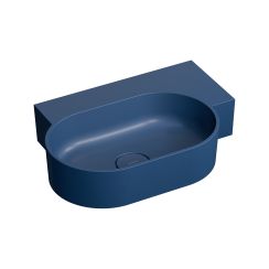 Omnires Ovo M+ umyvadlo 55x38 cm oválné na pult modrá matný OVO555UWPMB