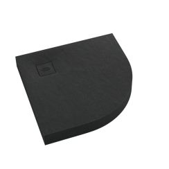 Schedline Nonlimits Black Stone půlkruhová sprchová vanička 90x90 cm černá 3ST.N1O-9090/C/ST-M1/C/ST