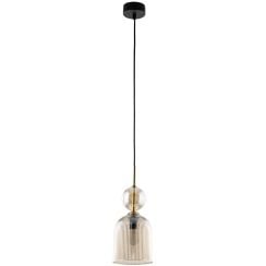 TK Lighting Sophia Cognac závěsné svítidlo 1x10 W hnědá-jantarová 11039